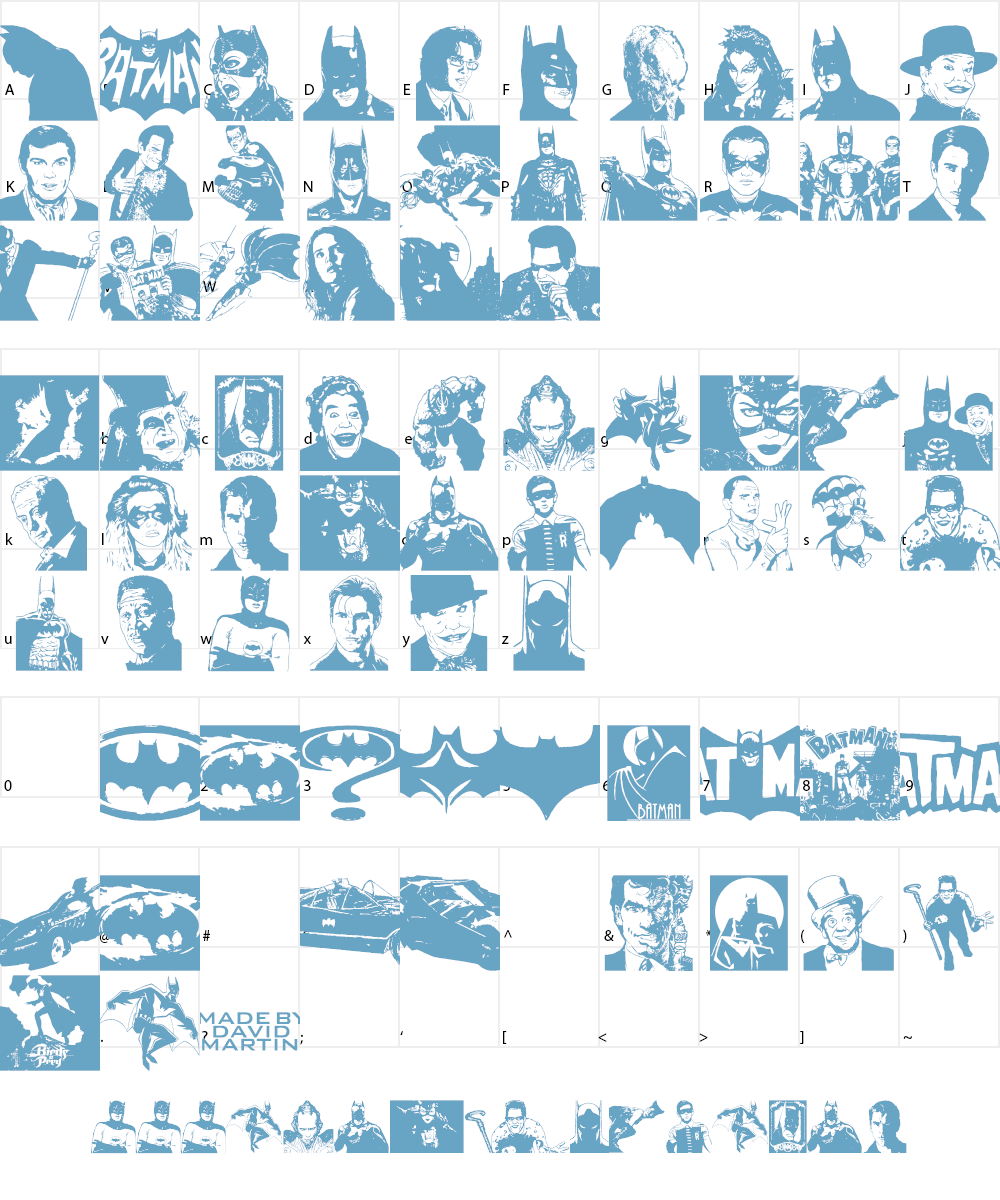 Batman The Dark Knight Font Character